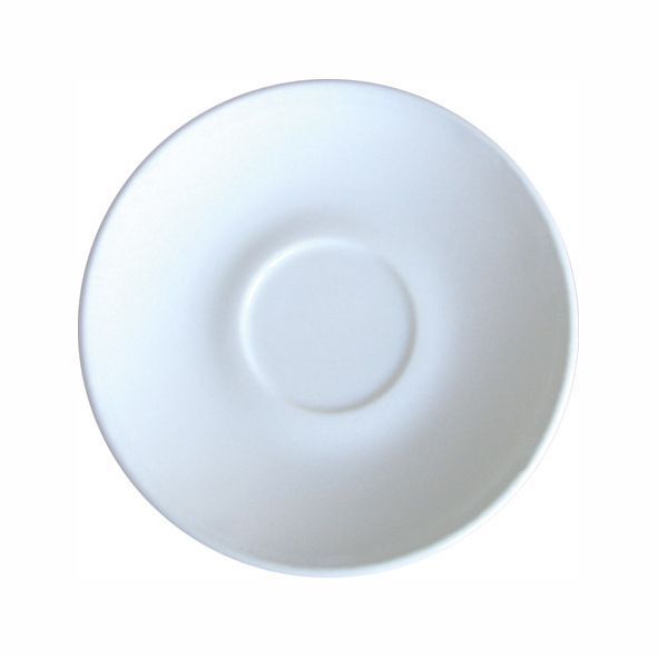 Untertasse 14,0 cm Hartglas Uni weiß