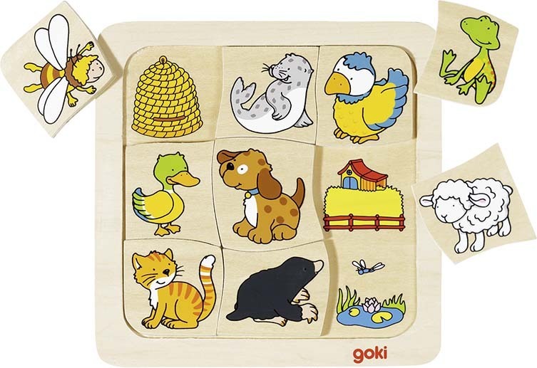 Legespiel Wer lebt wo? 9 Teile