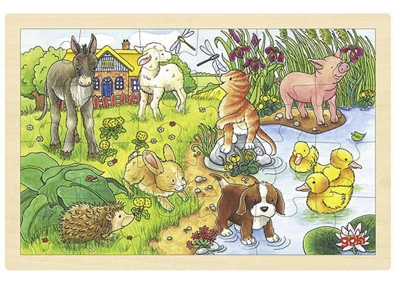 Einlegepuzzle Tierkinder 24 Teile