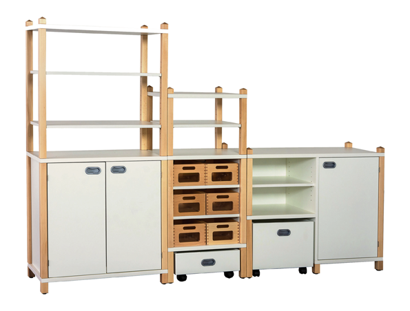 ST Regalsystem Christoph, Höhe 80/160, 3 Dekore/9 Farben