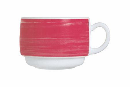 Obertasse 19 cl Hartglas Brush Cherry
