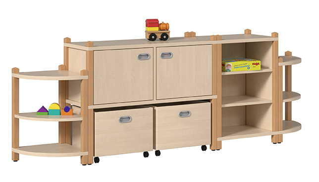 ST Regalsystem Ronja Höhe 60/80, 3 Dekore/9 Farben