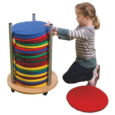 Sitzkissen Baumwolle 6er Set, 4 Farben