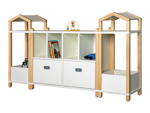 ST Regalsystem Patricia, Höhe 80/104, 3 Dekore/9 Farben