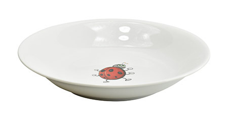 Teller tief 20 cm Porzellan, Käfer