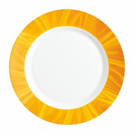 Teller flach 23,5 cm Hartglas Natura Yellow