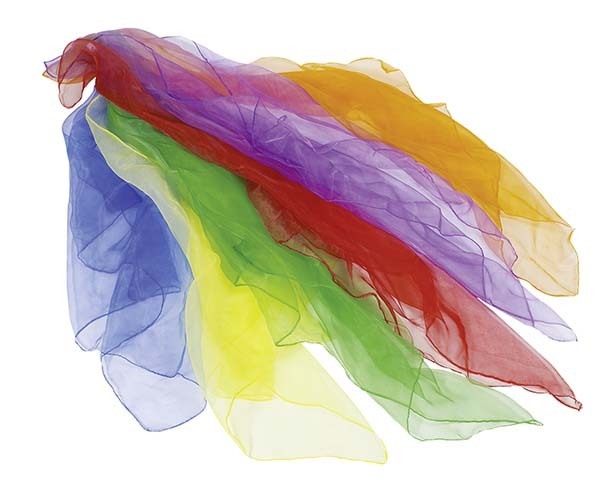 Jongliertücher 68 x 68 cm, 6er Set