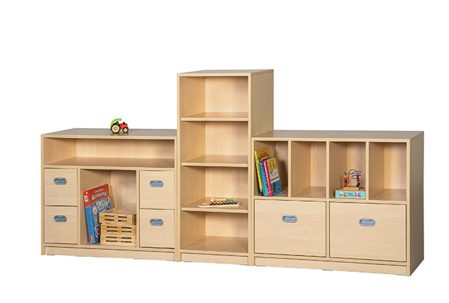 K Regalsystem Elias, Höhe 80/120, 4 Dekore