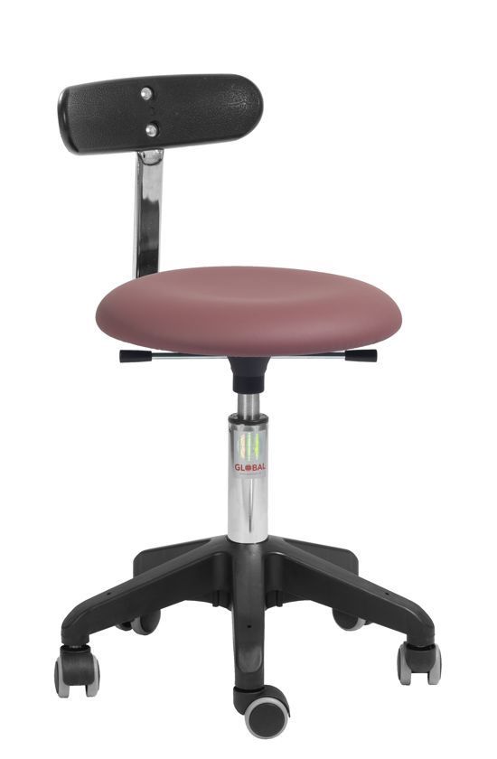Rollhocker Octopus Beta mit Lehne, 10 Farben