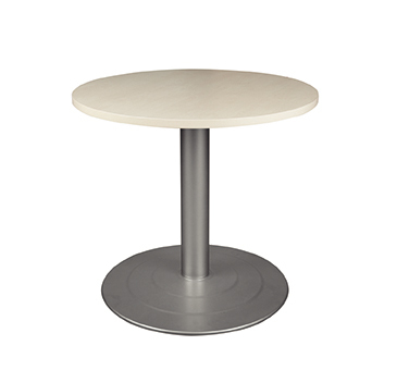 Tisch rund mit Tellerfuß, Durchmesser 90 cm, Birke