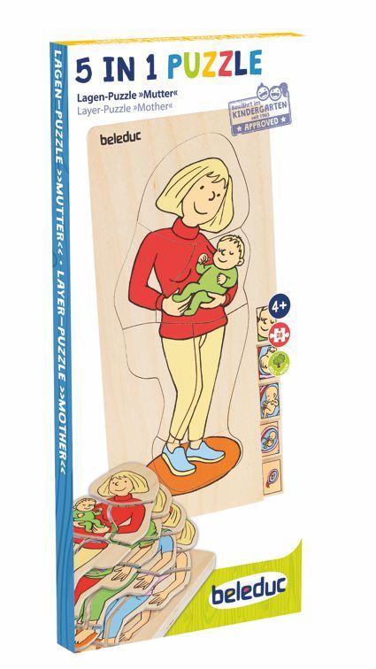 Lagen-Puzzle Mutter 5 Lagen/27 Teile