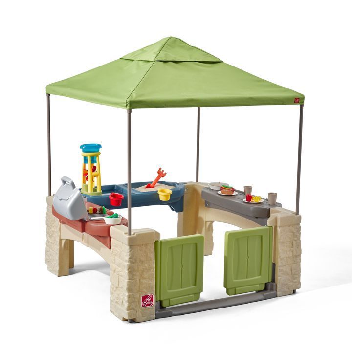 Spielterrasse mit Baldachin