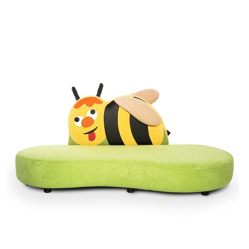 Motivsofa Biene, Mikrofaser oder Kunstleder