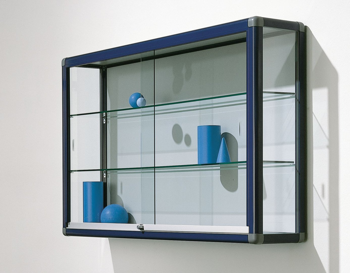 Alu Vitrine, 150 x 95 x 30 cm, 7 Farben