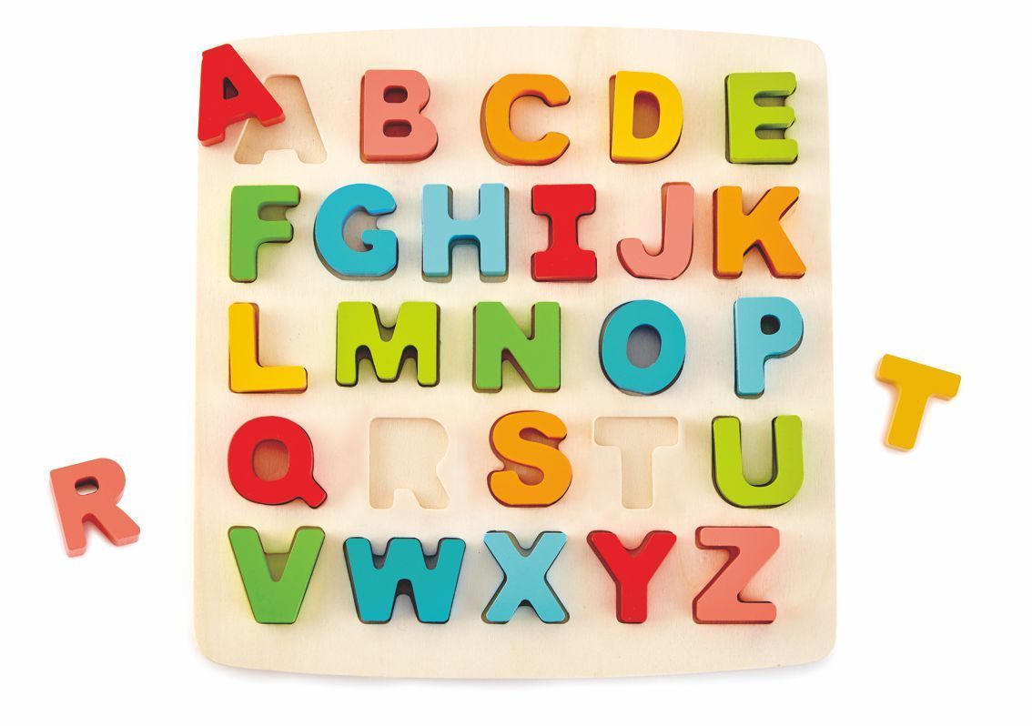 Puzzle mit Großbuchstaben