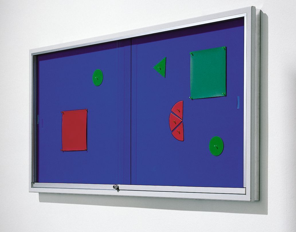 Info Vitrine, RW Klettenstoff, 3 Größen