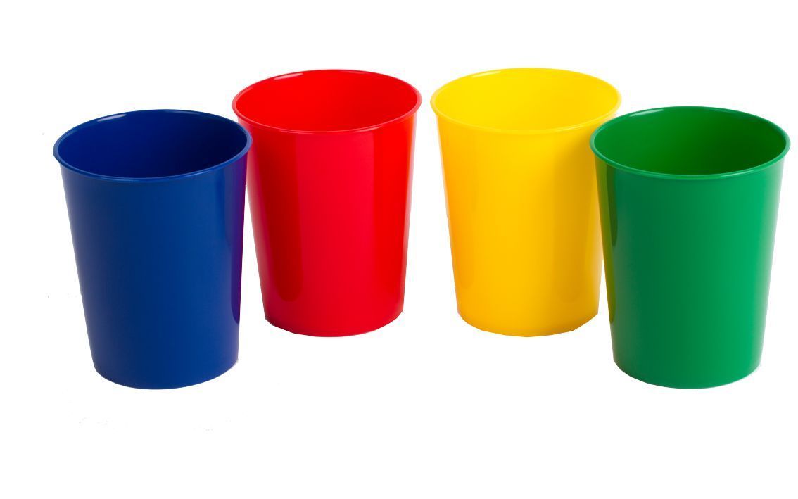 PP Trink-/Zahnputzbecher 0,2 l in 4 Farben