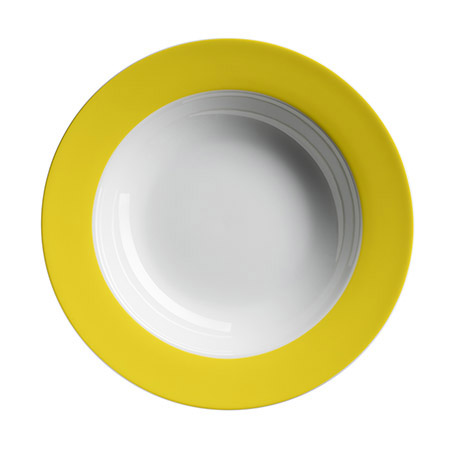 Teller COLORATA tief 21,5 cm Porzellan, gelb