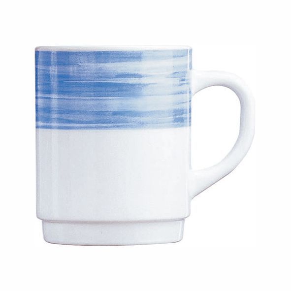 Bockbecher 25 cl Hartglas Brush Blue