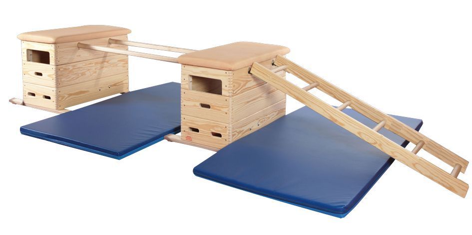 Vario Mini Sprungkasten-Set, gezinkt, Kernrindleder