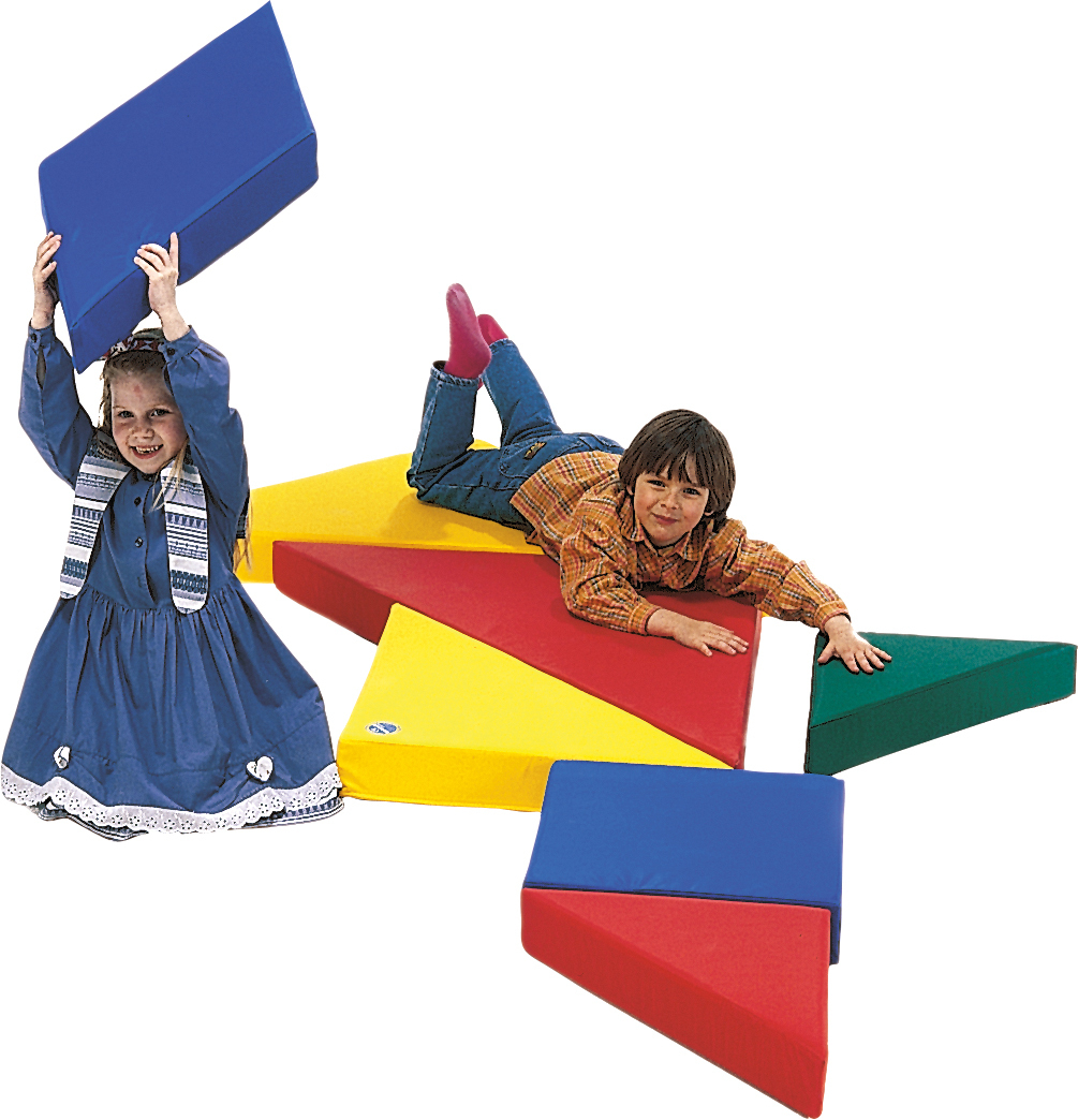 Großbausteine-Satz Tangram 7-teilig