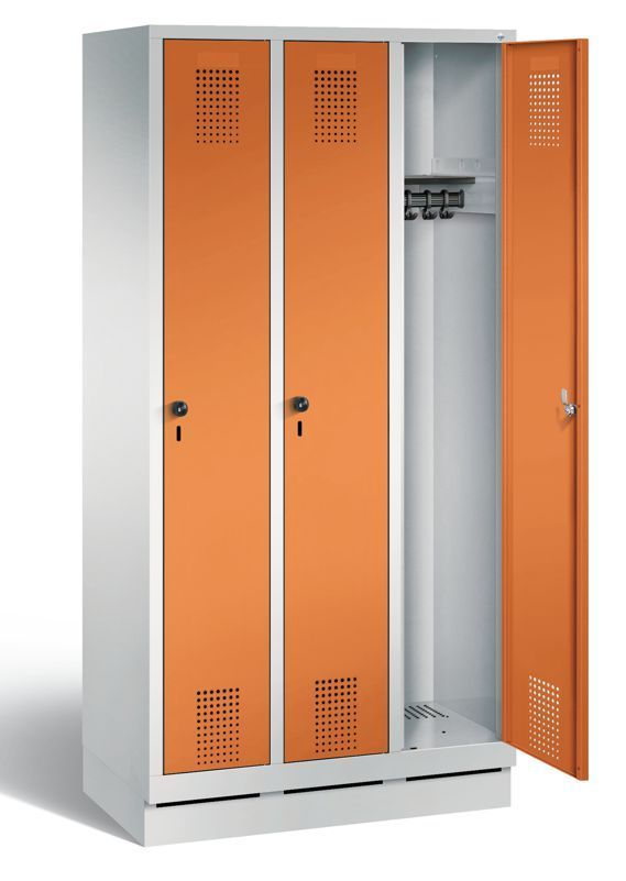 EVOLO Spindschrank 3 Abteile, 4 Farben