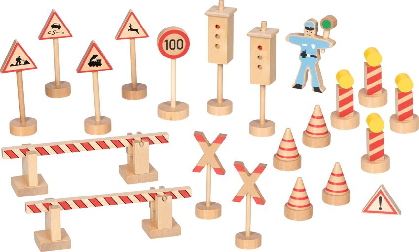 Verkehrszeichenset Polizist Ole 21-teilig