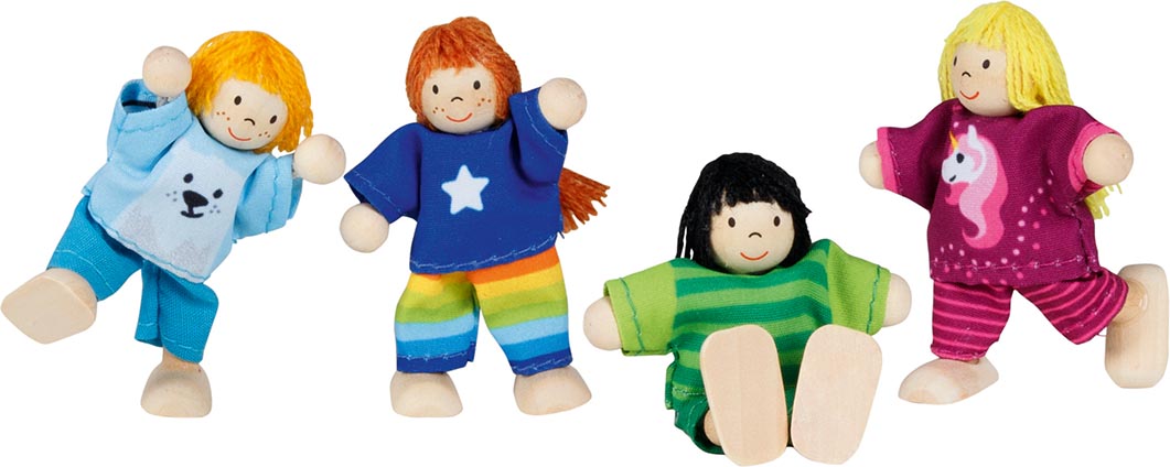 Goki Biegepuppen Kinder-Clique