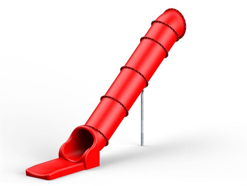Röhrenrutsche Gerade, Höhe 275 cm, 5 Farben