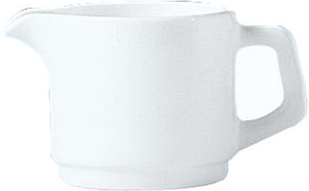 Kanne 0,32 l Hartglas Uni weiß