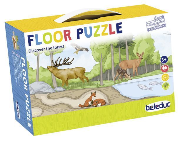 Bodenpuzzle Entdecke den Wald 40 Teile