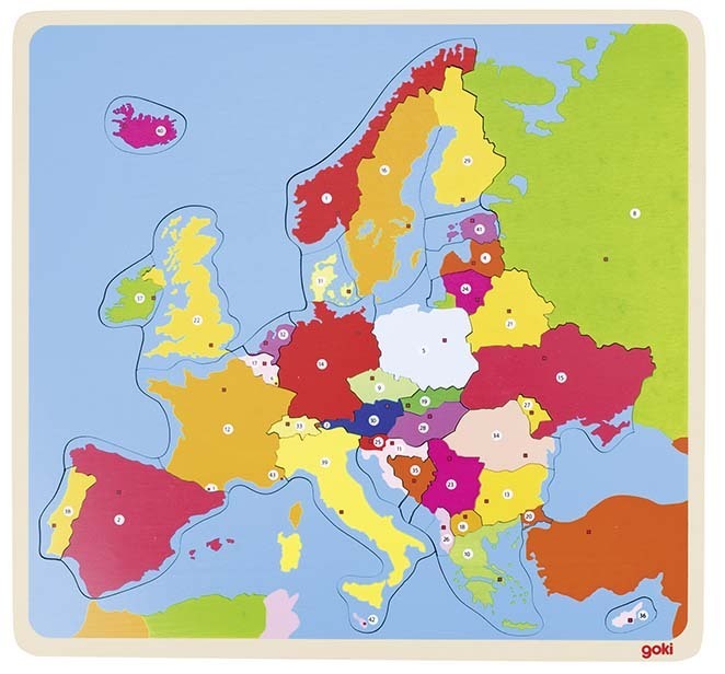 Einlegepuzzle Europa