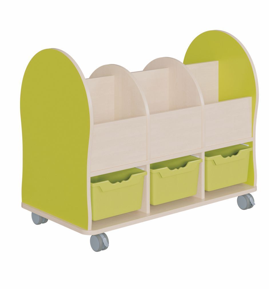 Leseratte Midi, 3 ErgoTray Boxen L