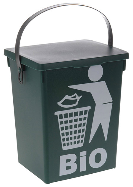 BIO-Abfalleimer eckig 5,0 L