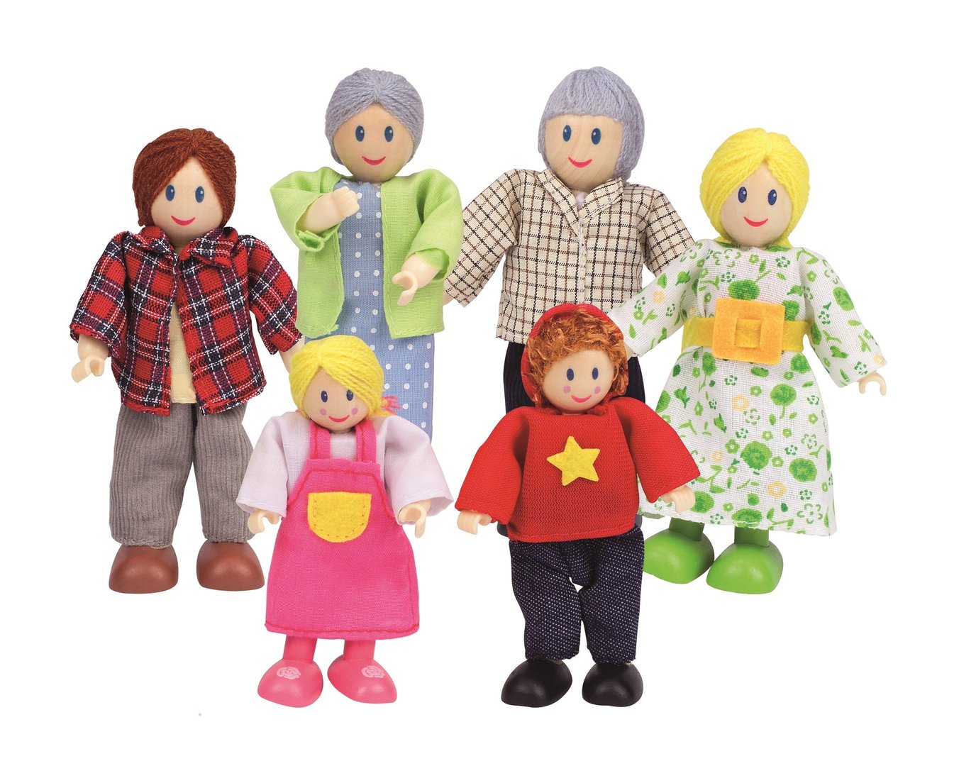 Hape Puppenfamilie helle Hautfarbe