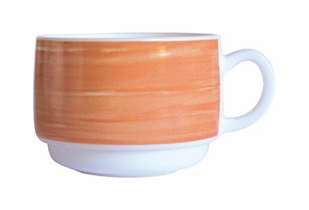 Obertasse 19 cl Hartglas Brush Orange