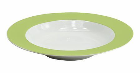 Teller Vision tief 22 cm Porzellan, hellgrün