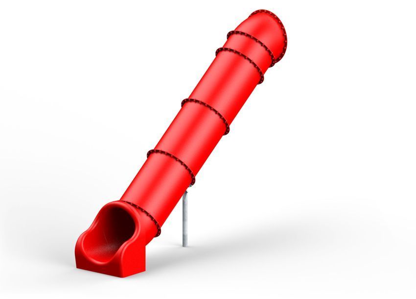 Röhrenrutsche Gerade, Höhe 260 cm, 5 Farben