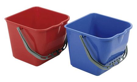 Ersatzeimer für Reinigungswagen, rot oder blau