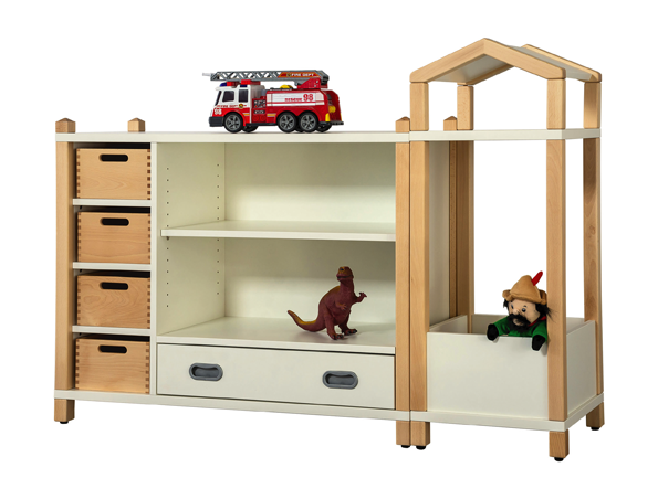 ST Regalsystem Stephan, Höhe 80/104, 3 Dekore/9 Farben