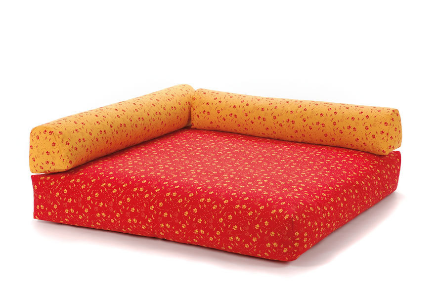 Kuschelecke Quadrat 3-tlg., 160 x 160 cm, viele Farben