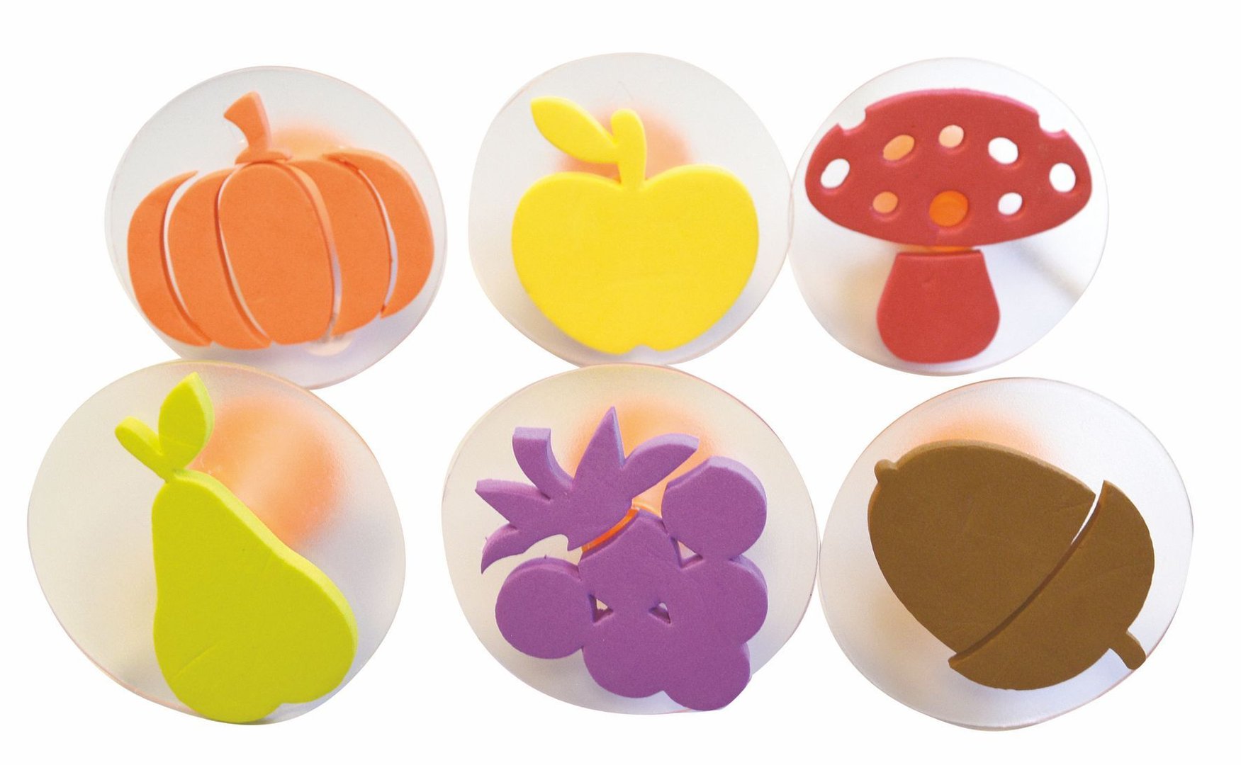Stempel Herbstfrüchte, 6er Set