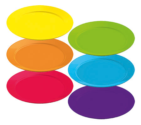 valon Teller flach 20 cm, 6 Farben