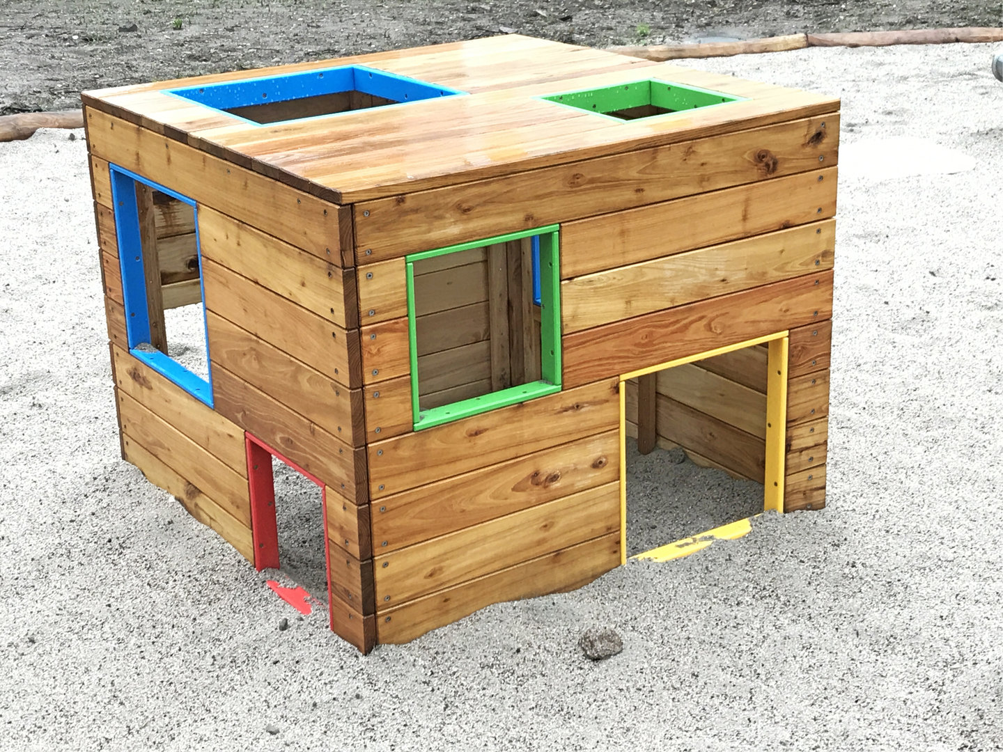 Spielhaus Würfel Robinie