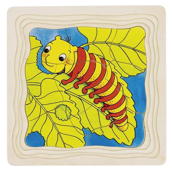 Schichtenpuzzle Schmetterling 4 Lagen/44 T.
