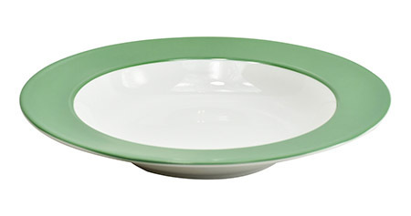 Teller Vision tief 22 cm Porzellan, grün