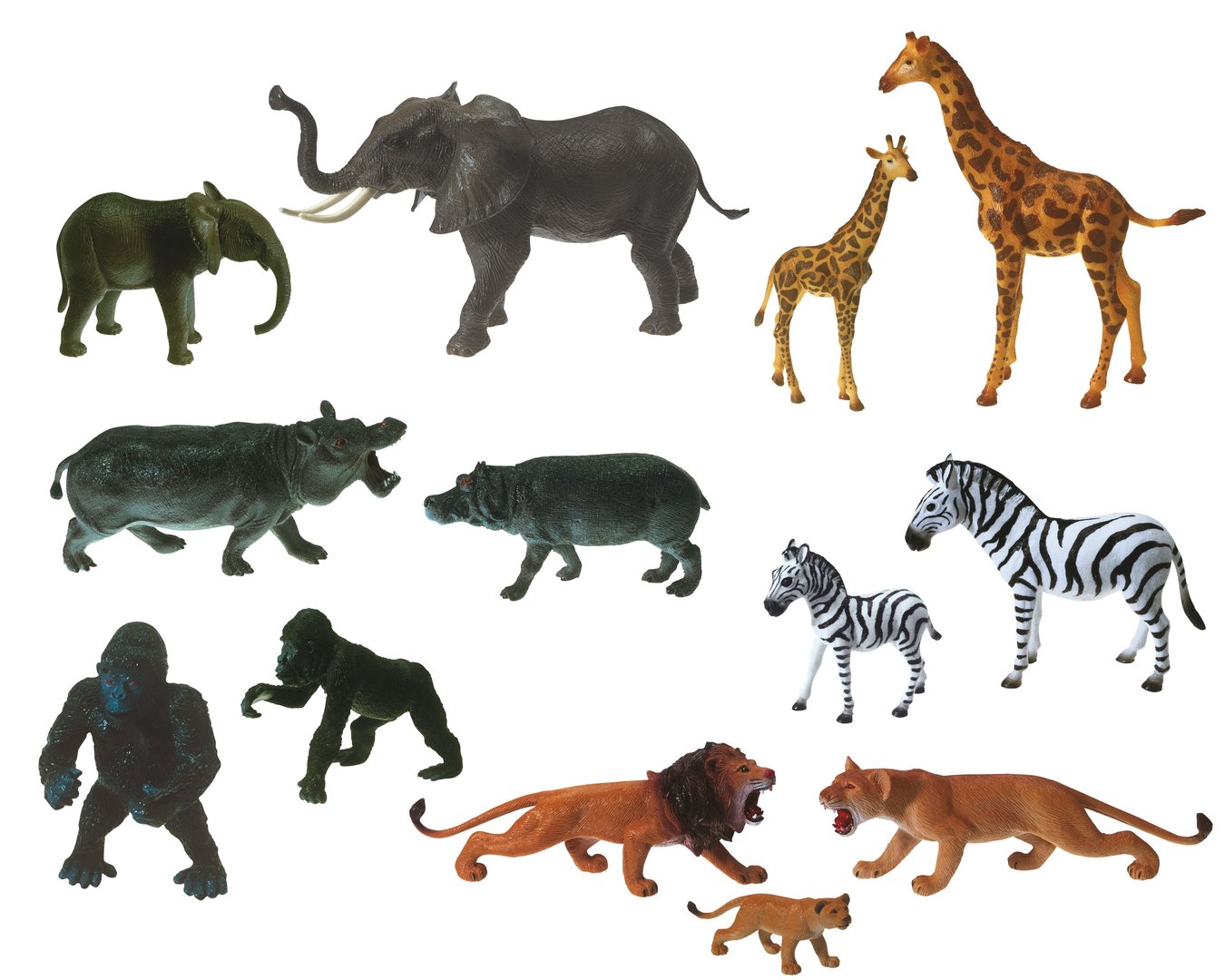 Afrikatiere-Set 13 Teile