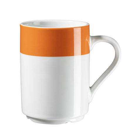 Kaffeebecher COLORATA 29 cl Porzellan, orange