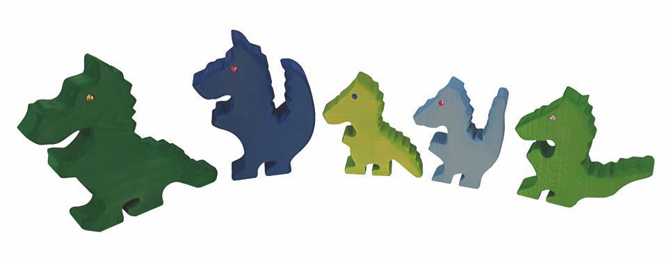 Drachenfamilie Azzuro 5 Teile