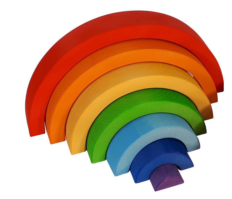 Regenbogen-Halbkreis 7 Teile